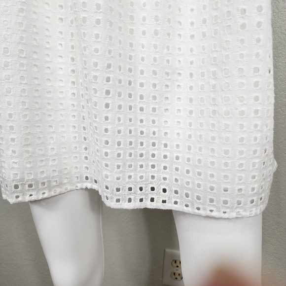 NWOT Jodifl White Eyelet Dress Size Small - Picture 5 of 11